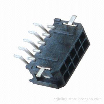 Right angle SMT 3.0mm wafer with dual row and LCP insulator brass pin tin plating